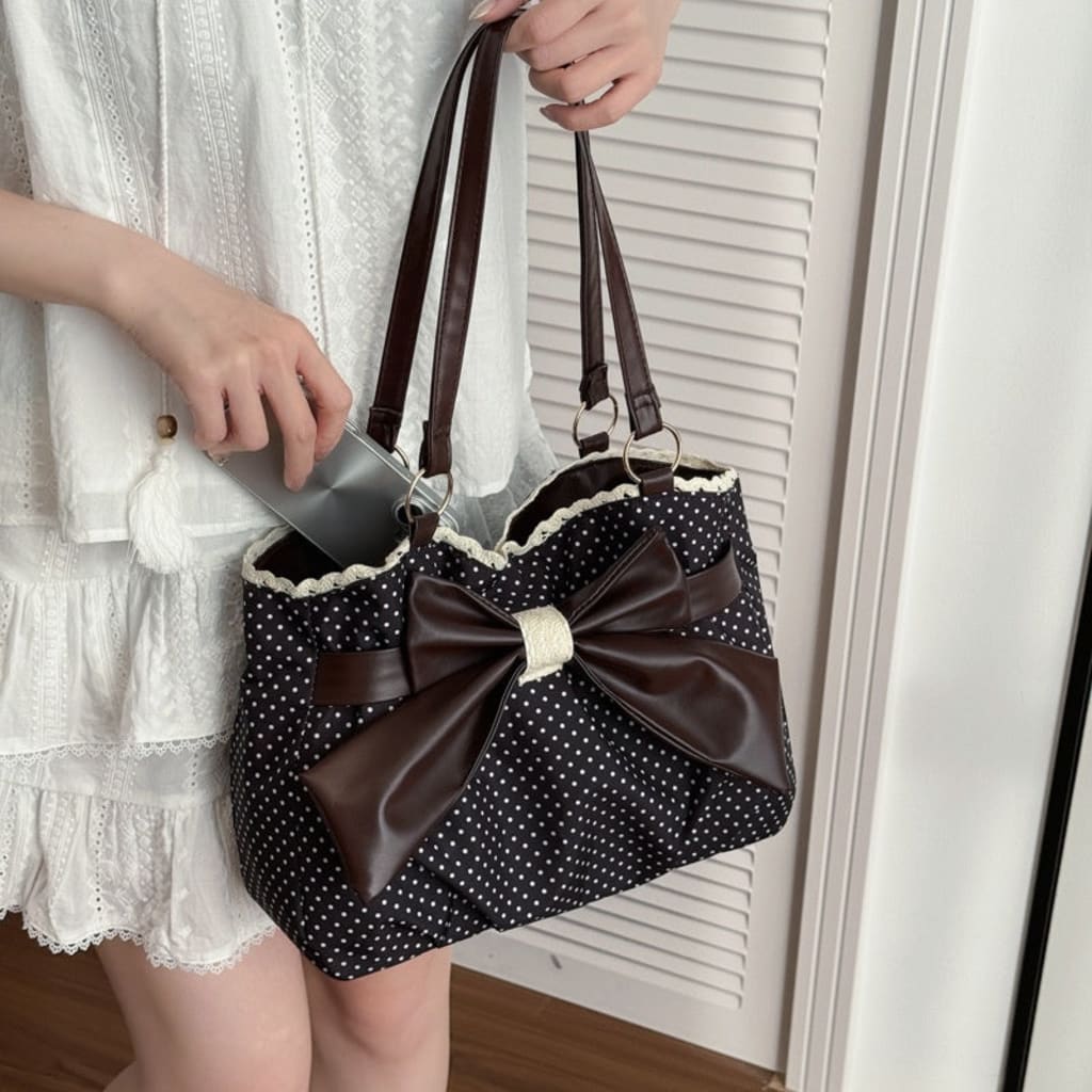 Vintage Polka Dot Tote Bag