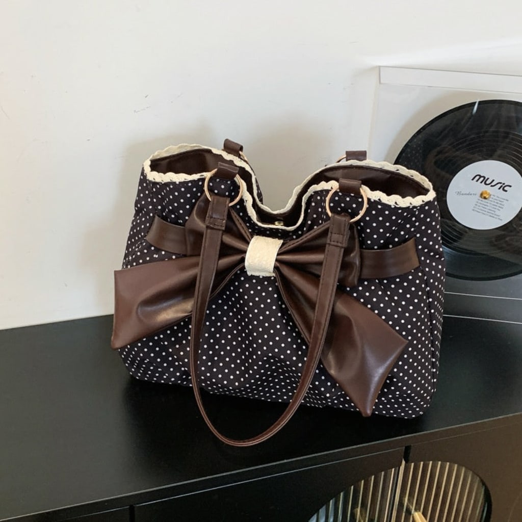 Vintage Polka Dot Tote Bag